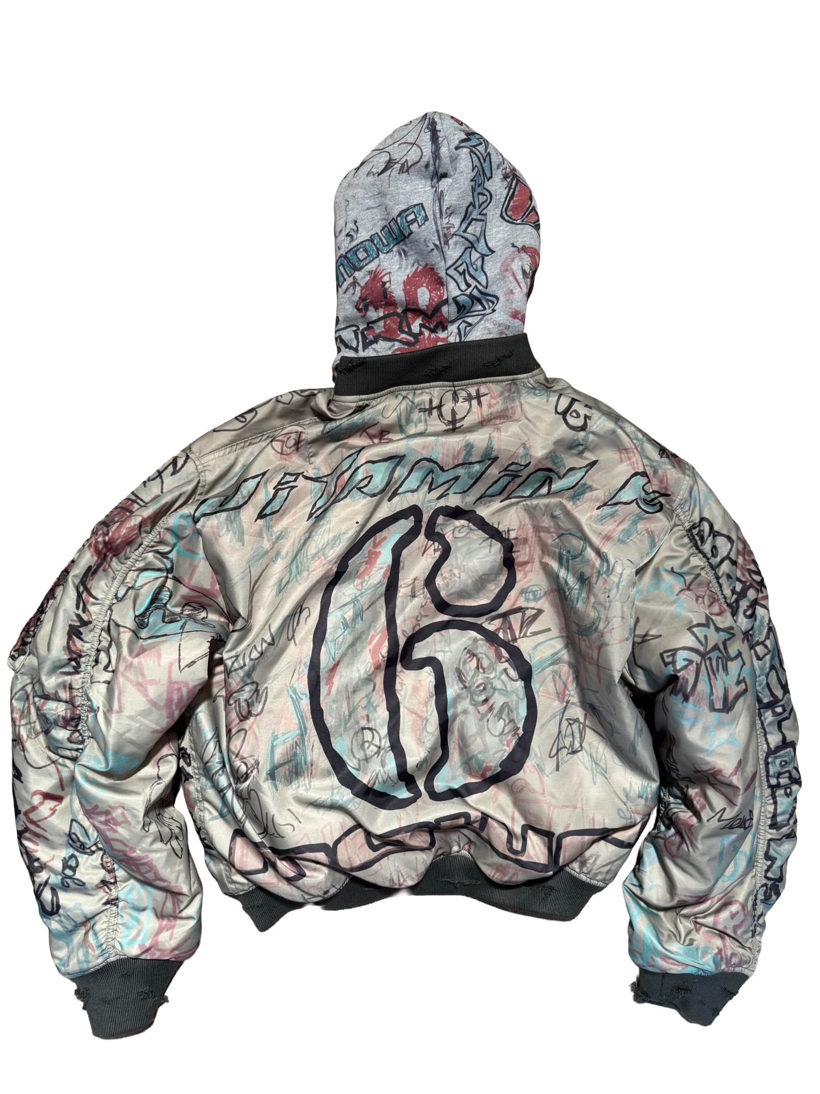 Mowalola Hooded Graffiti Bomber – Mainline