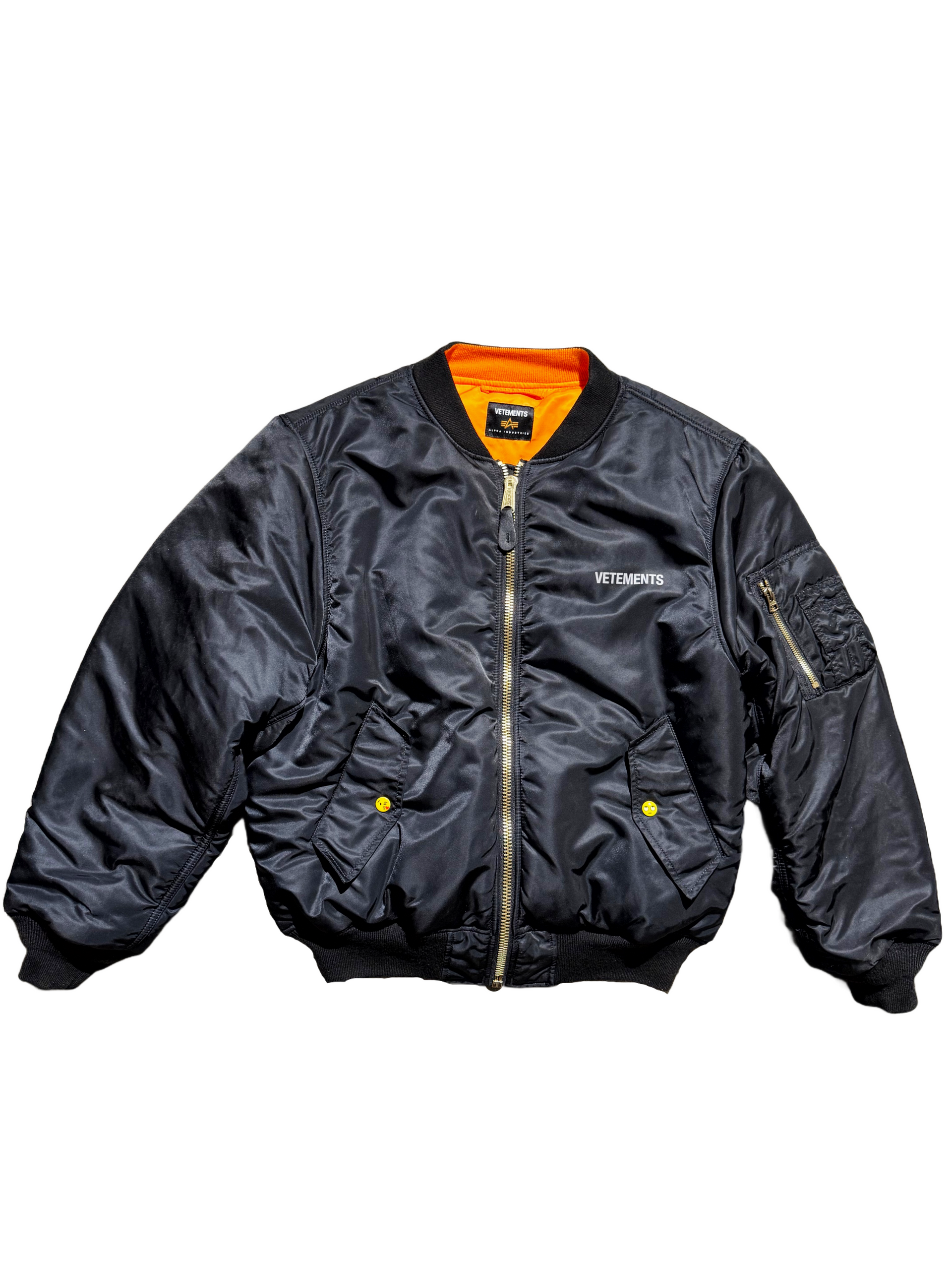 Vetements x Alpha Industries SS18 Emoji Reversible Bomber – Mainline